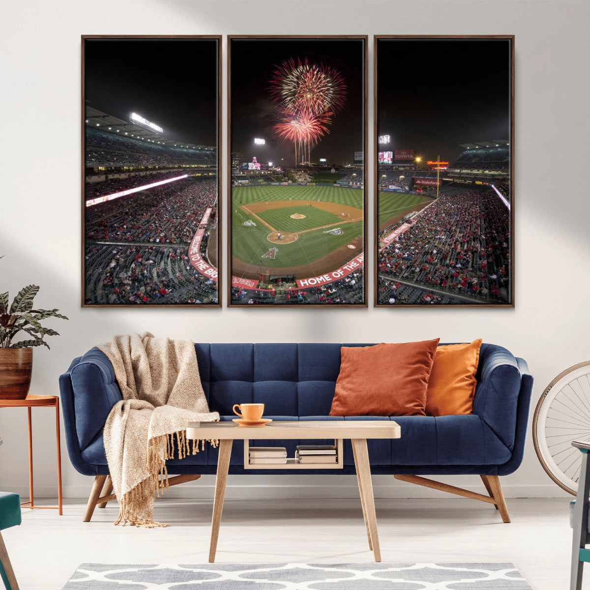 Fireworks at Angel Stadium – Los Angeles Angels Canvas