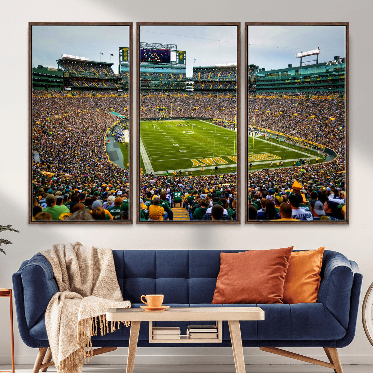 Green Bay Packers Lambeau Field Stadium Wall Art Canvas