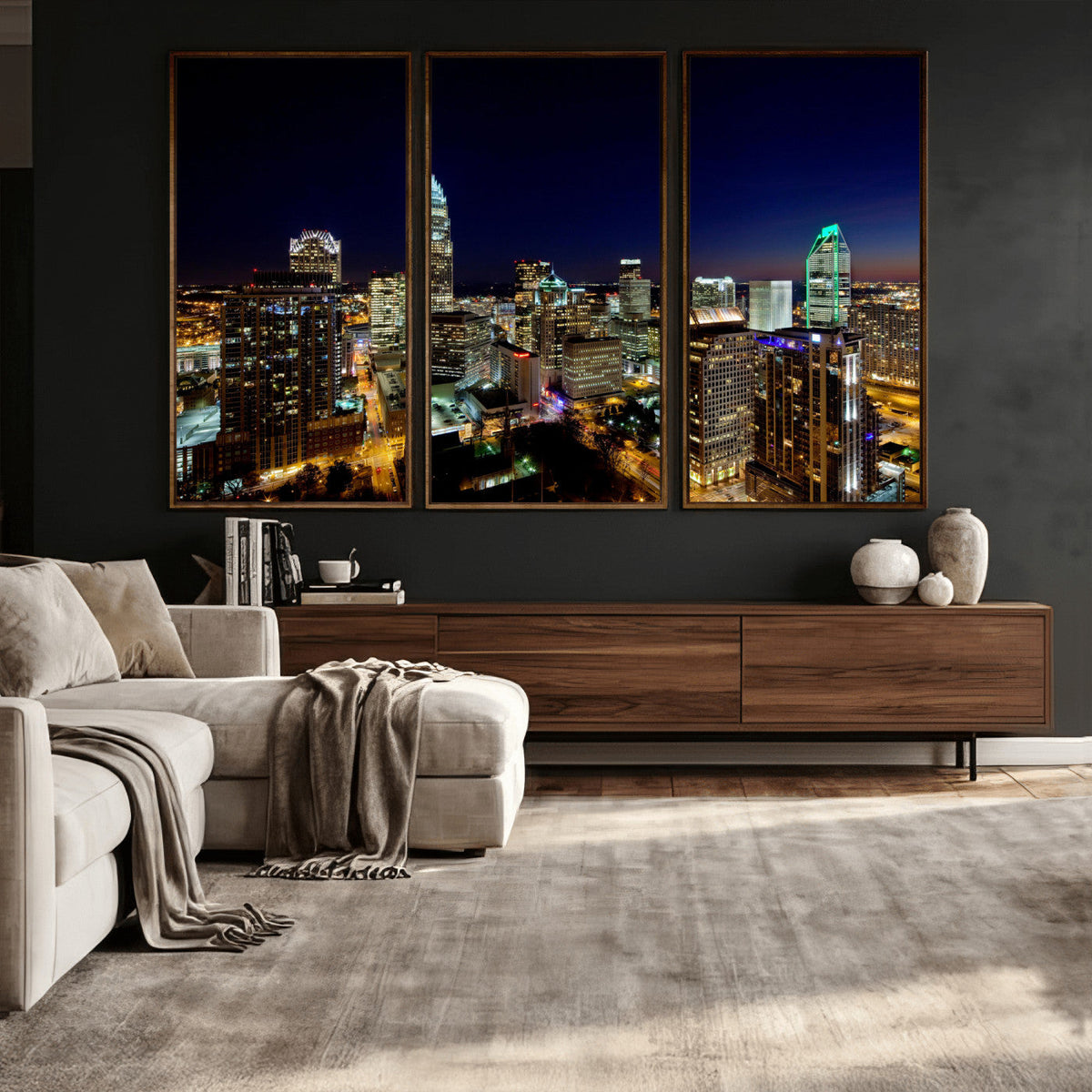 Atlanta Skyline Wall Art Canvas Print – Modern Cityscape