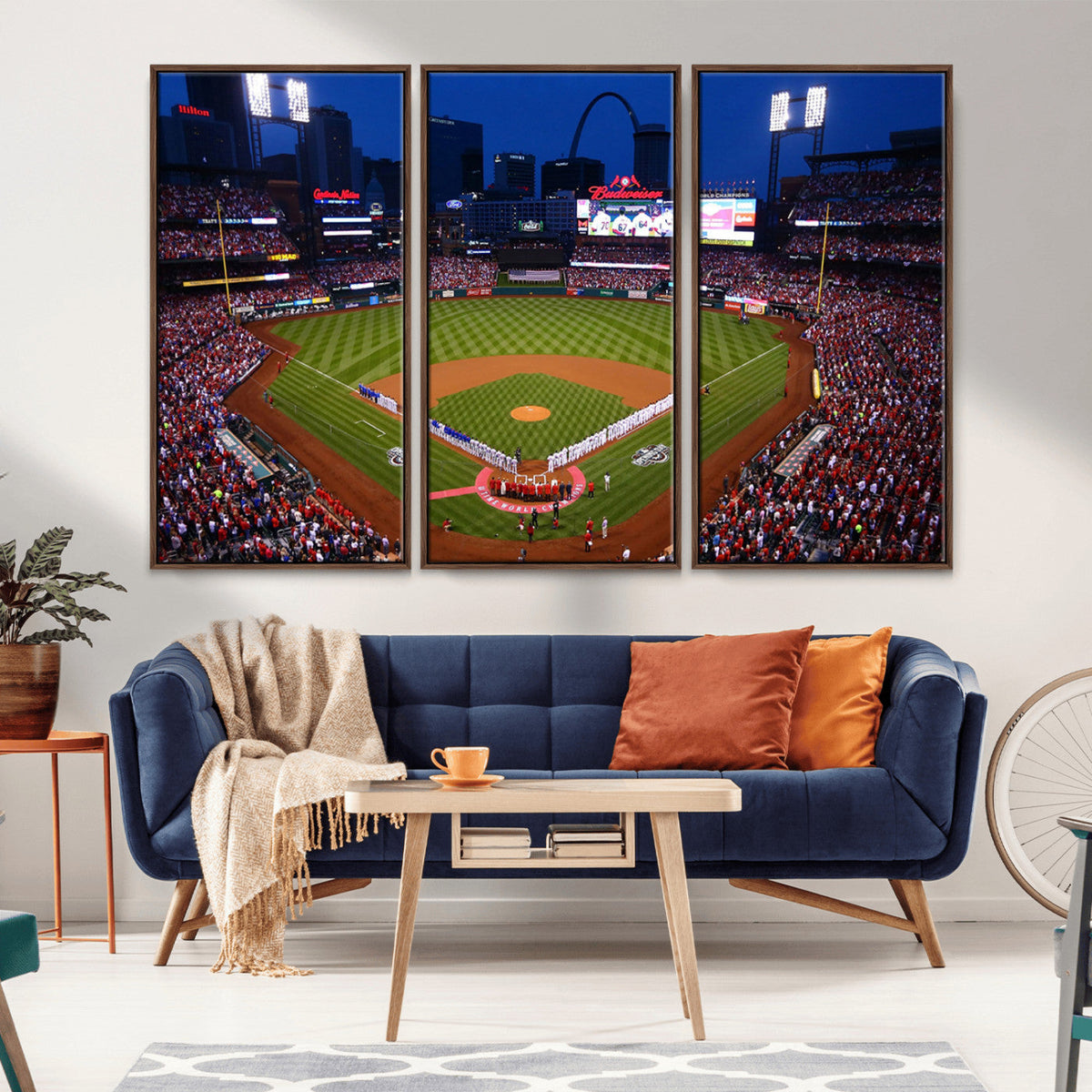 St. Louis Cardinals Baseball Team Print - Busch Stadium Wall