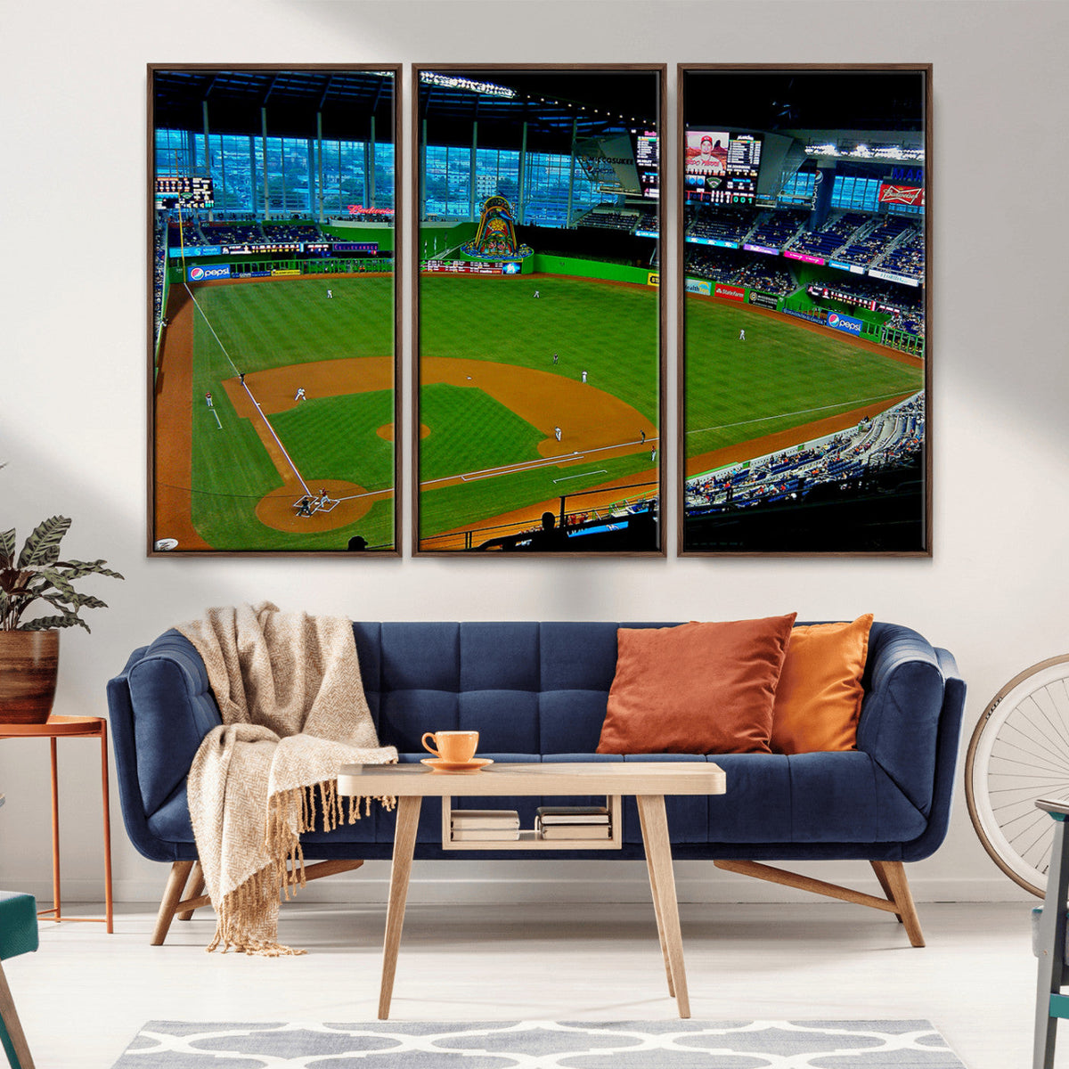 Miami Marlins Baseball Team Print - Miami LoanDepot Park