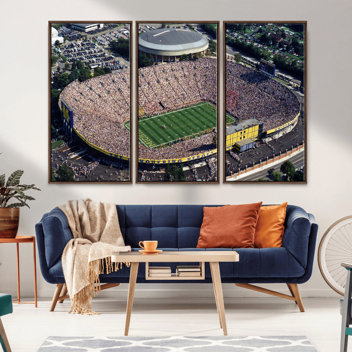 Michigan Wolverines Football Team Print - Ann Arbor Michigan