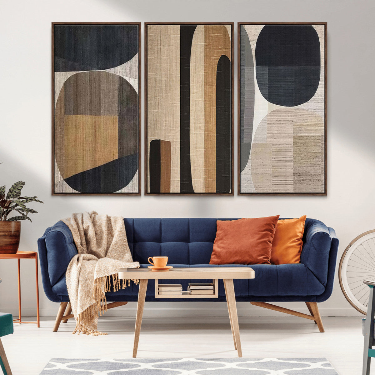 Wabi Sabi Canvas Print - Geometric Abstract Wall Art Canvas
