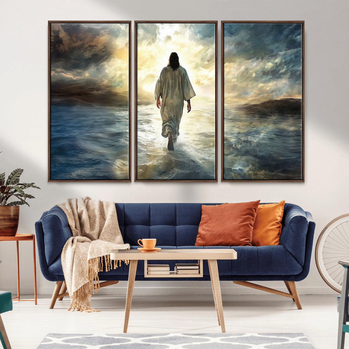 Jesus Walking on Water Wall Art | Canvas Print | Ready to