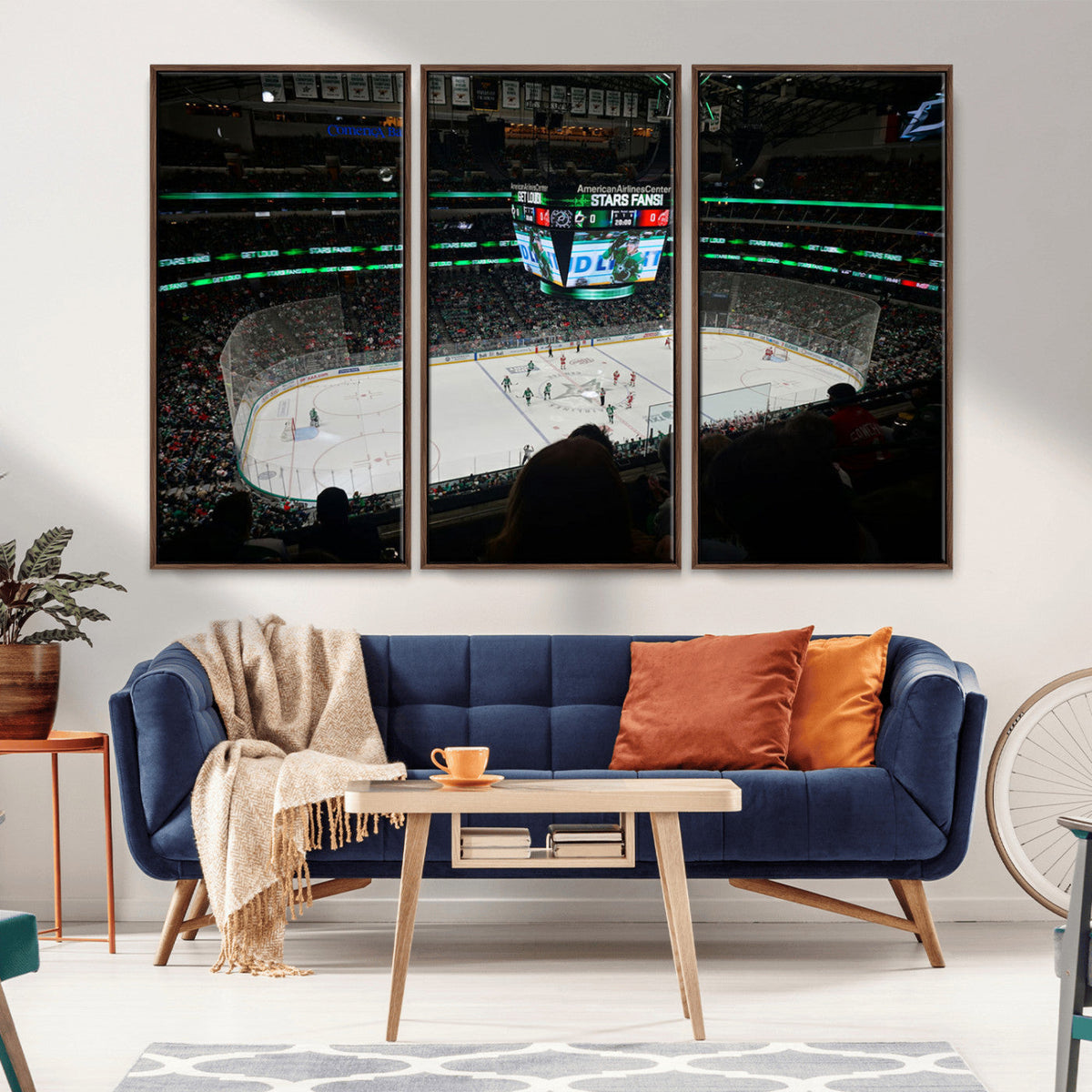 American Airlines Center Dallas Stars Wall Art Canvas Print