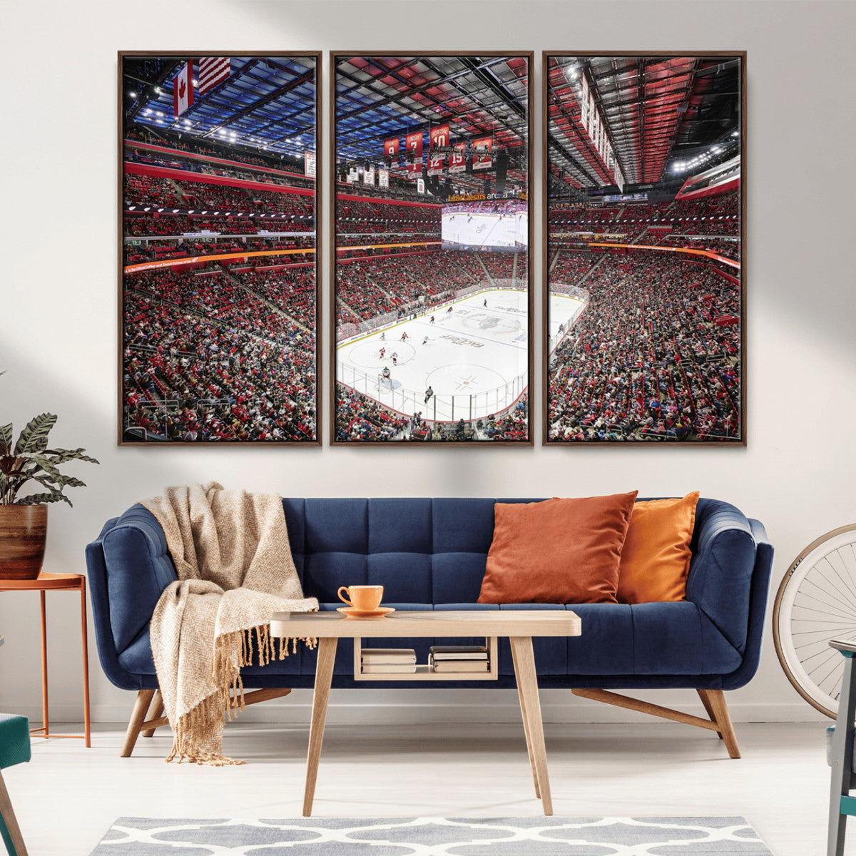 Barton Malow Little Caesars Arena Detroit Wall Art Canvas
