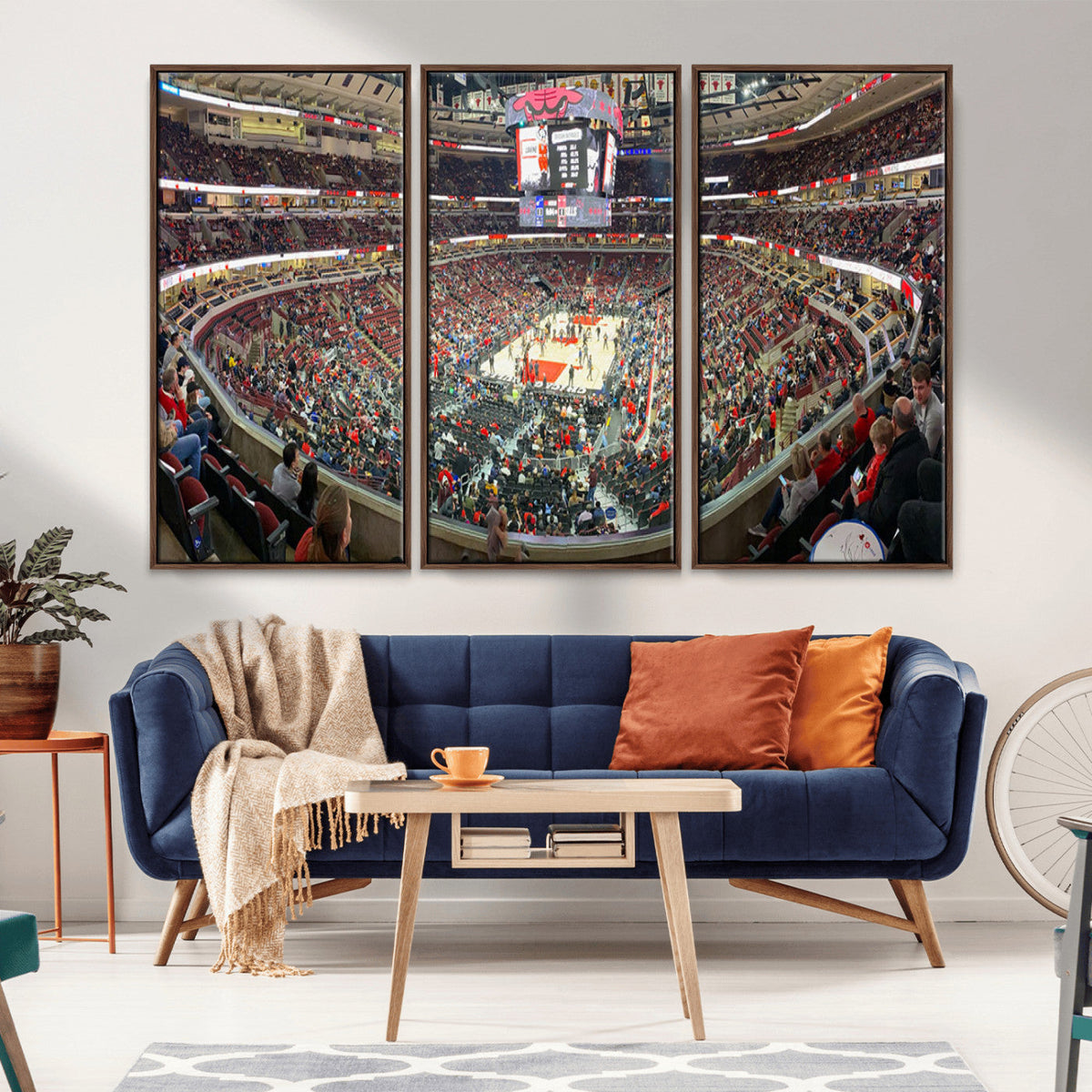 United Center Chicago Bulls Stadium Wall Art Canvas Print