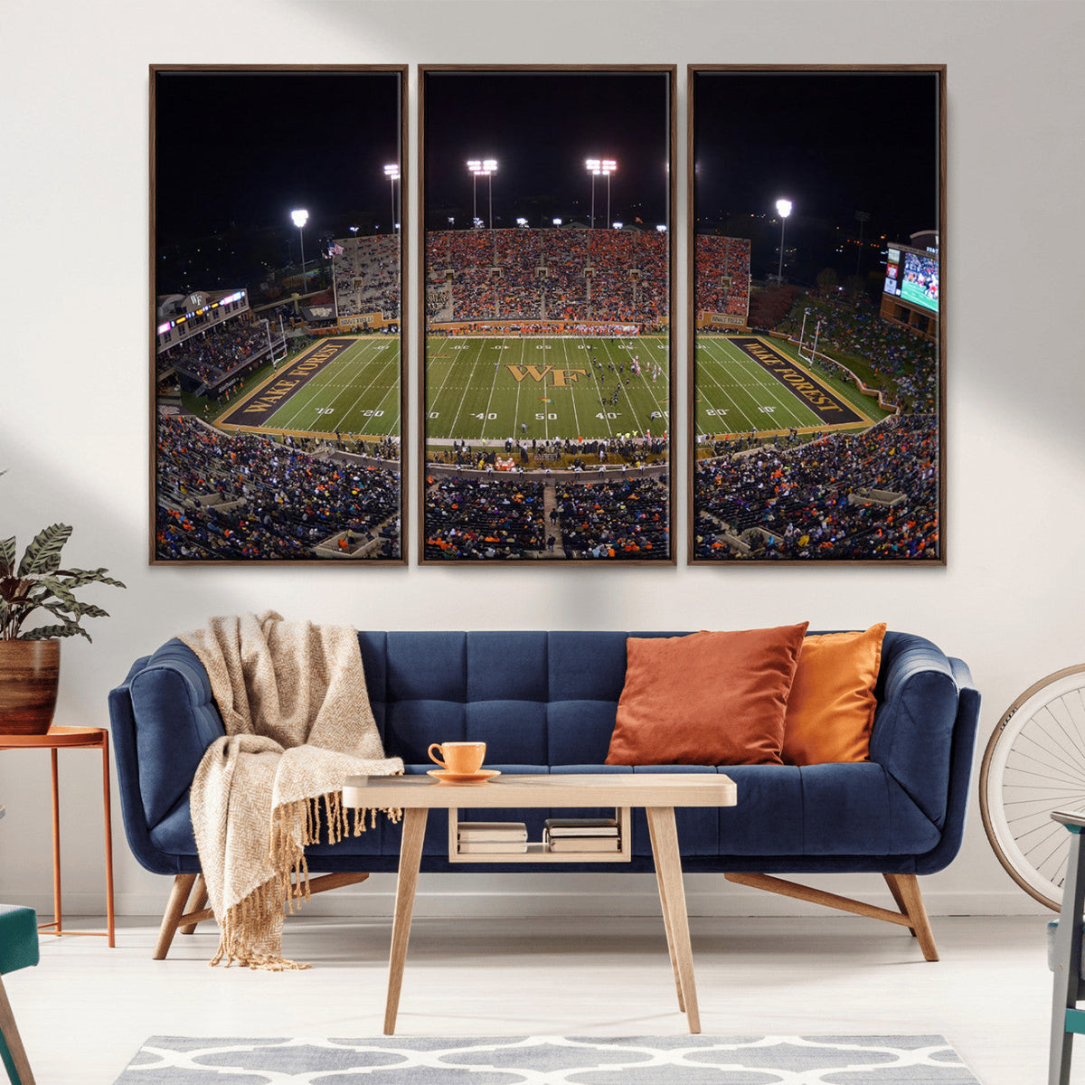 Demon Deacons Print Canvas, Football Team Print -