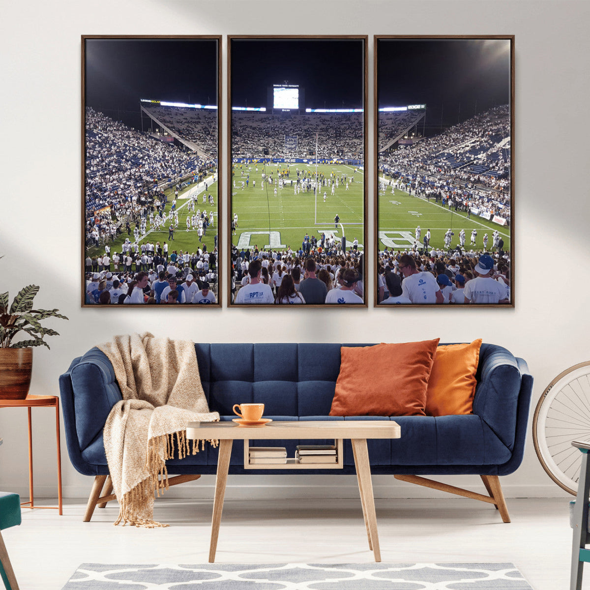 Brigham Young University Cougars Football Print Canvas -