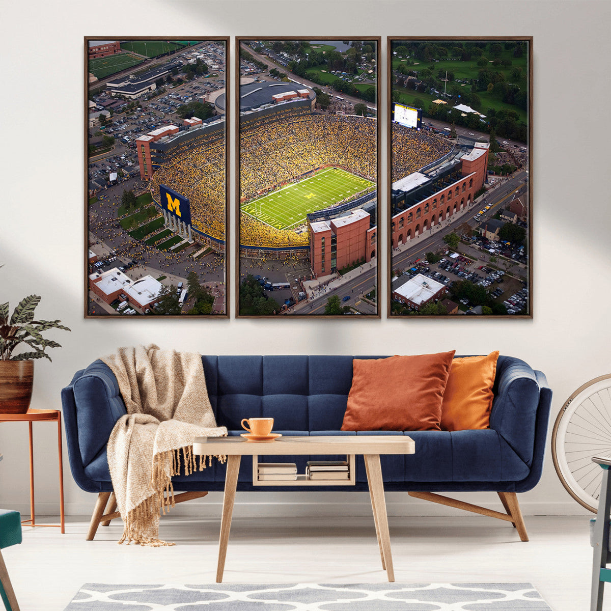 University of Michigan Wolverines Football Team Print - Ann