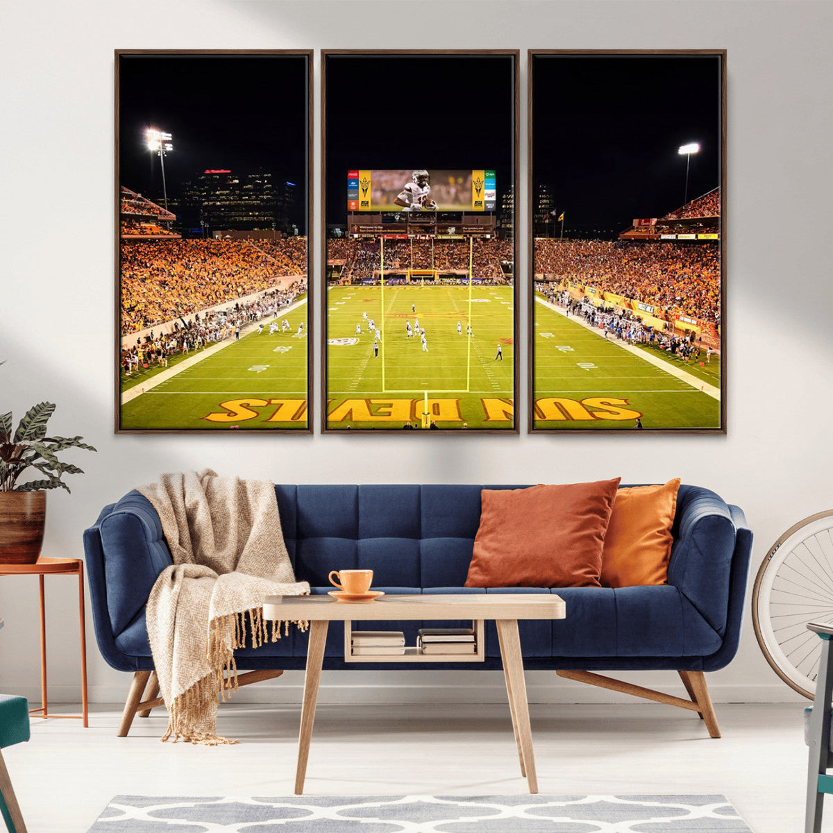 ASU Sun Devils Football Team Print - Phoenix Mountain