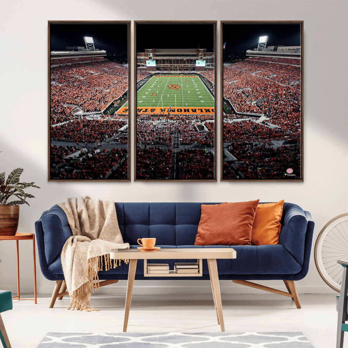 Oklahoma State Cowboys Canvas Print, Football Team Print -