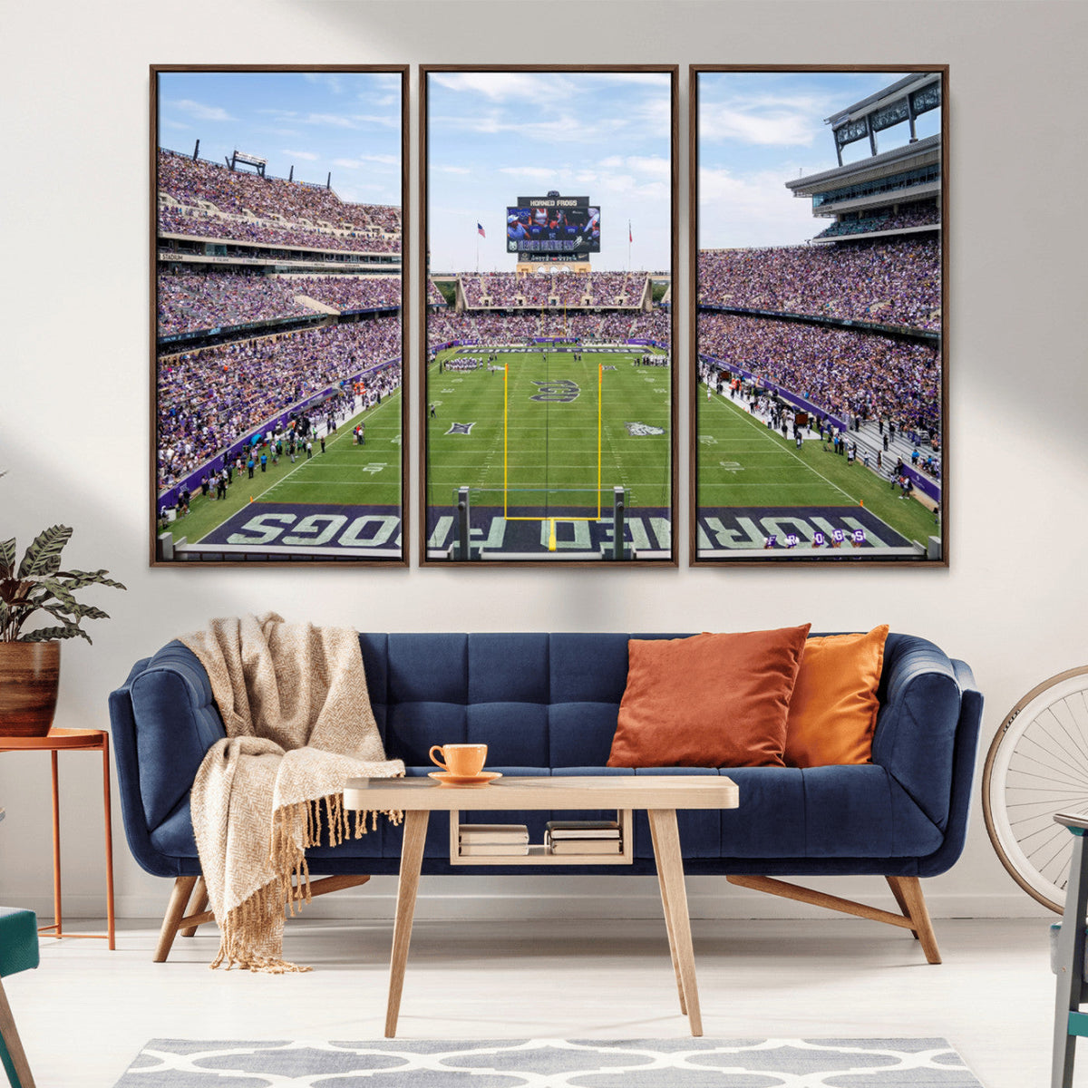 TCU Horned Frogs Football Team Print - Fort Worth Amon G.