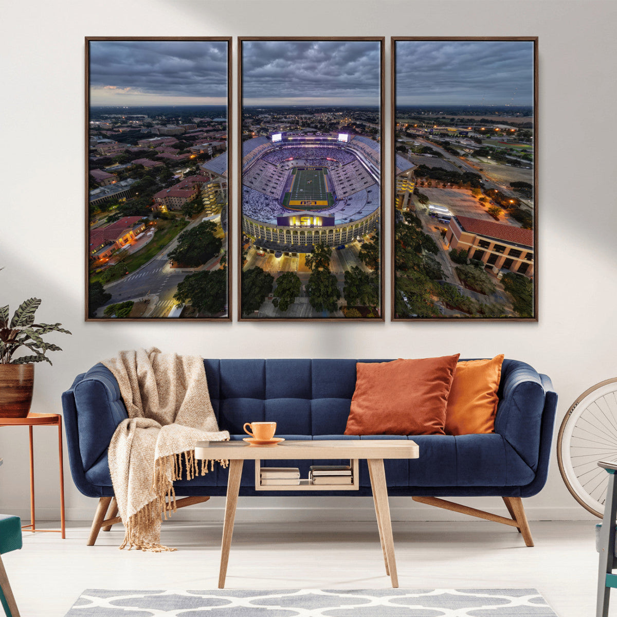 The Louisiana State University Tigers Football Team Print -