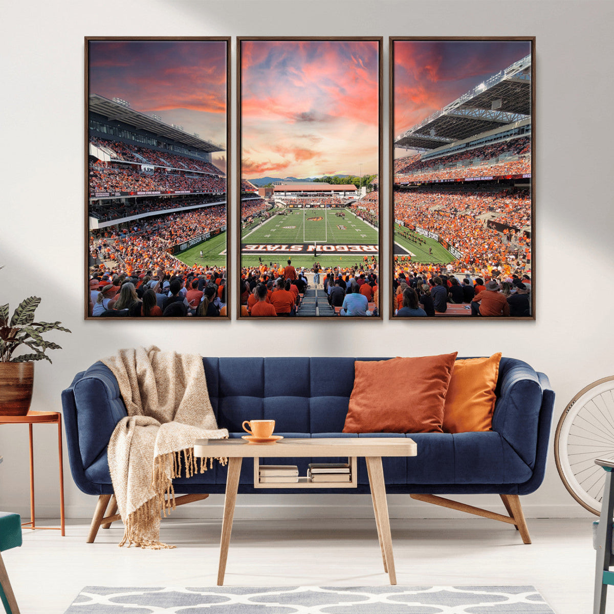 Oregon State Beavers Football Team Print - Corvallis Reser