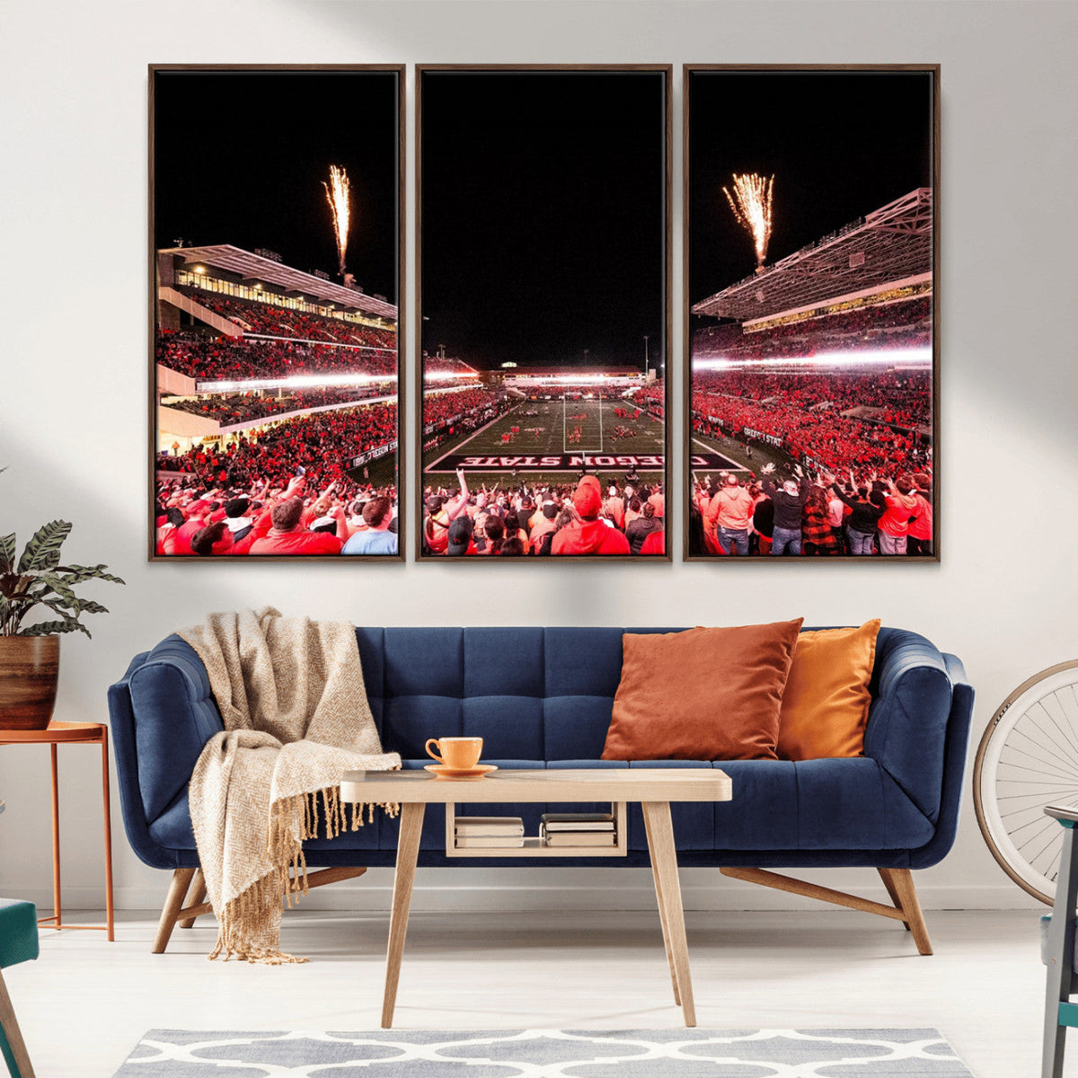 Oregon State Beavers Football Team Print - Corvallis Reser