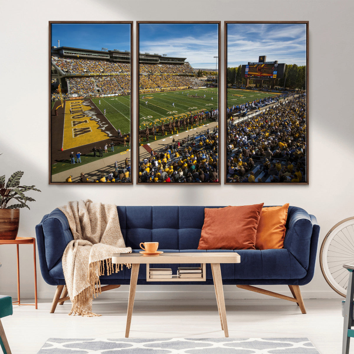 University of Wyoming Cowboys Football Team Print - Laramie