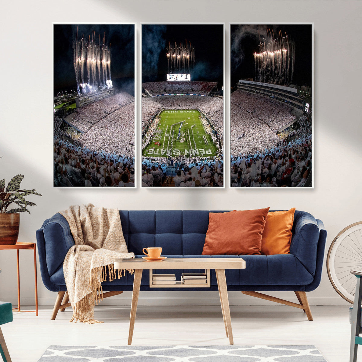 Penn Stadium Football Wall Art Canvas Print, Pennsylvania
