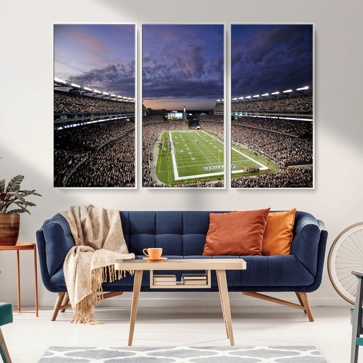 New England Patriots Football Team Print - Foxborough