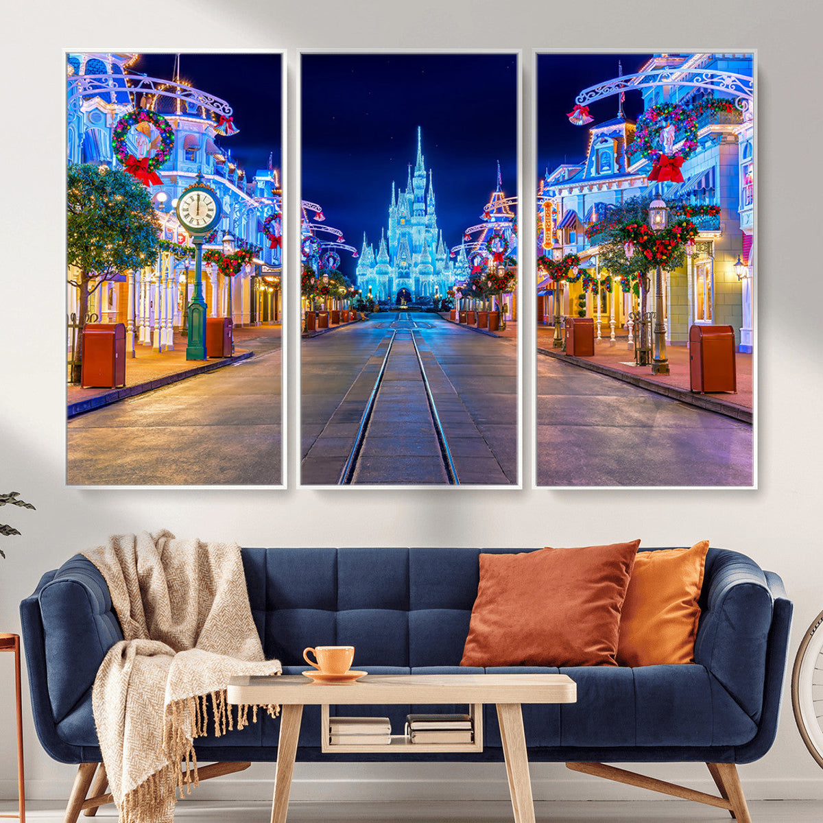 Disney Wall Art | Castle Large Wall Art Disney Magic Kingdom