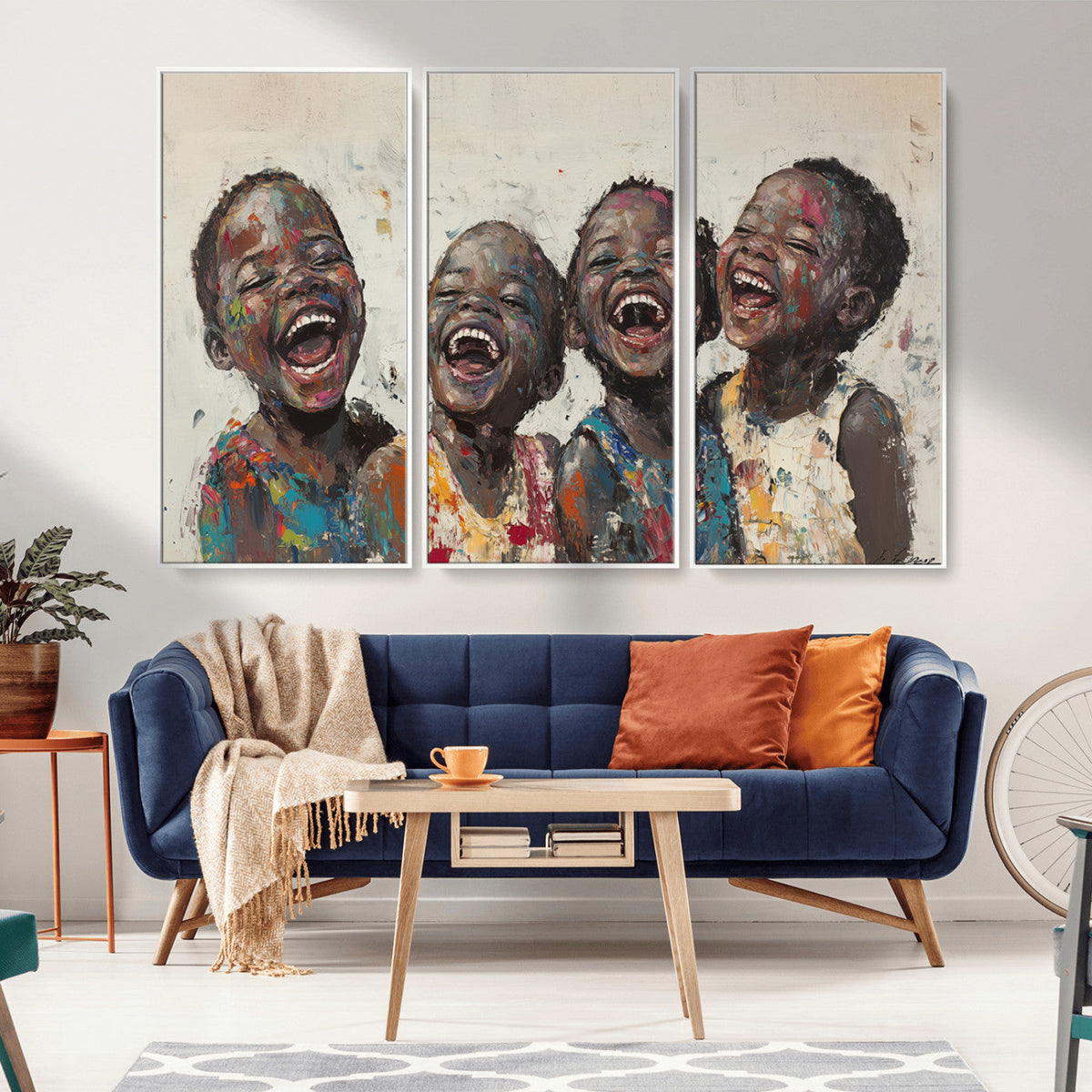 Shai Yossef Print - Joyful Childhood Canvas Wall Art -