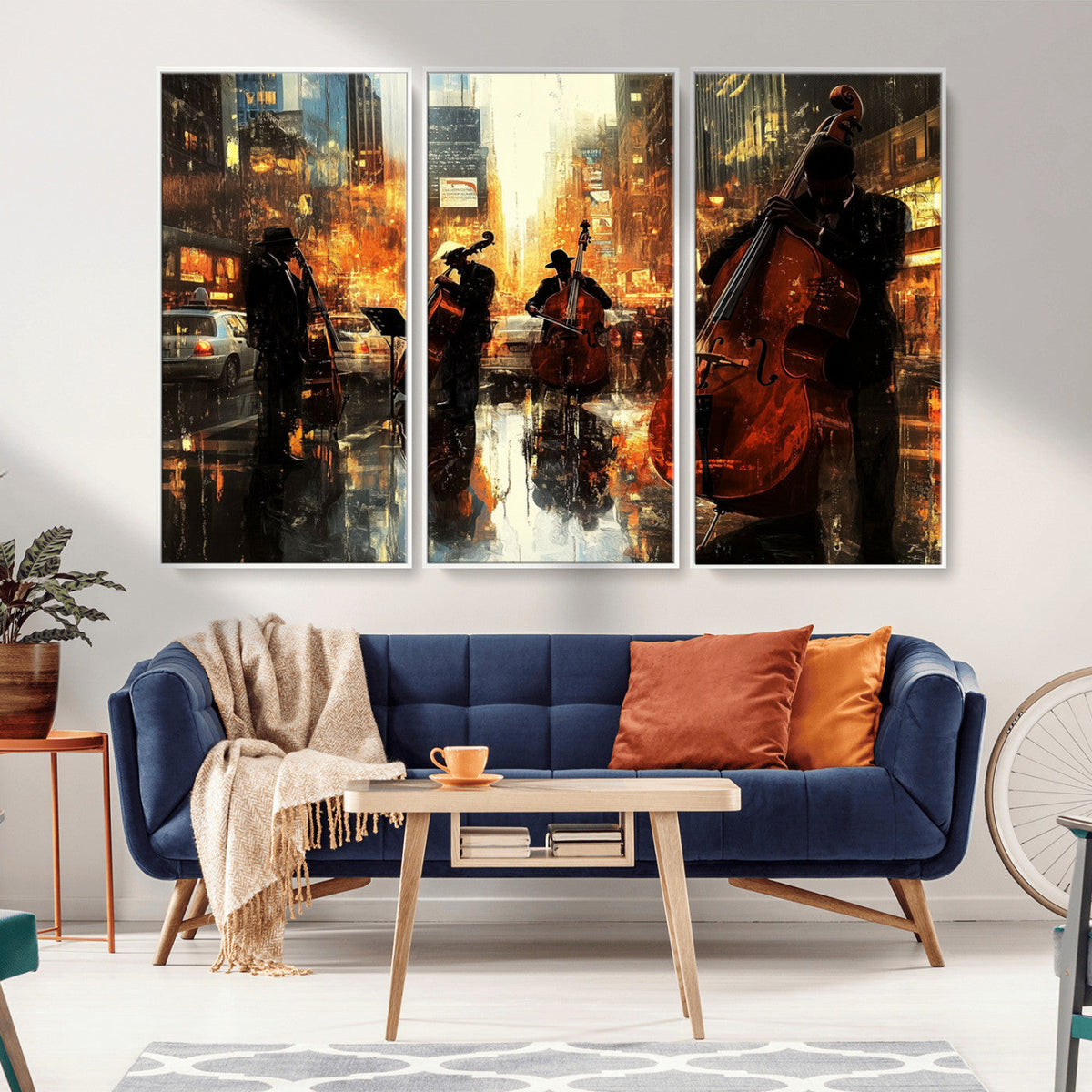 Jazz Wall Art Canvas Print – Colorful Musical Instrument