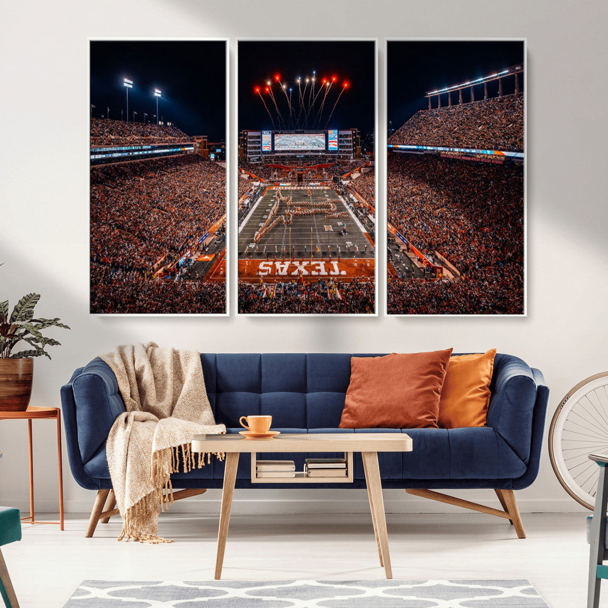 Texas Stadium Night Game Wall Art Canvas Print – Vibrant
