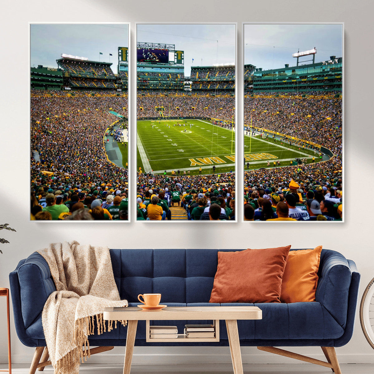 Green Bay Packers Lambeau Field Stadium Wall Art Canvas
