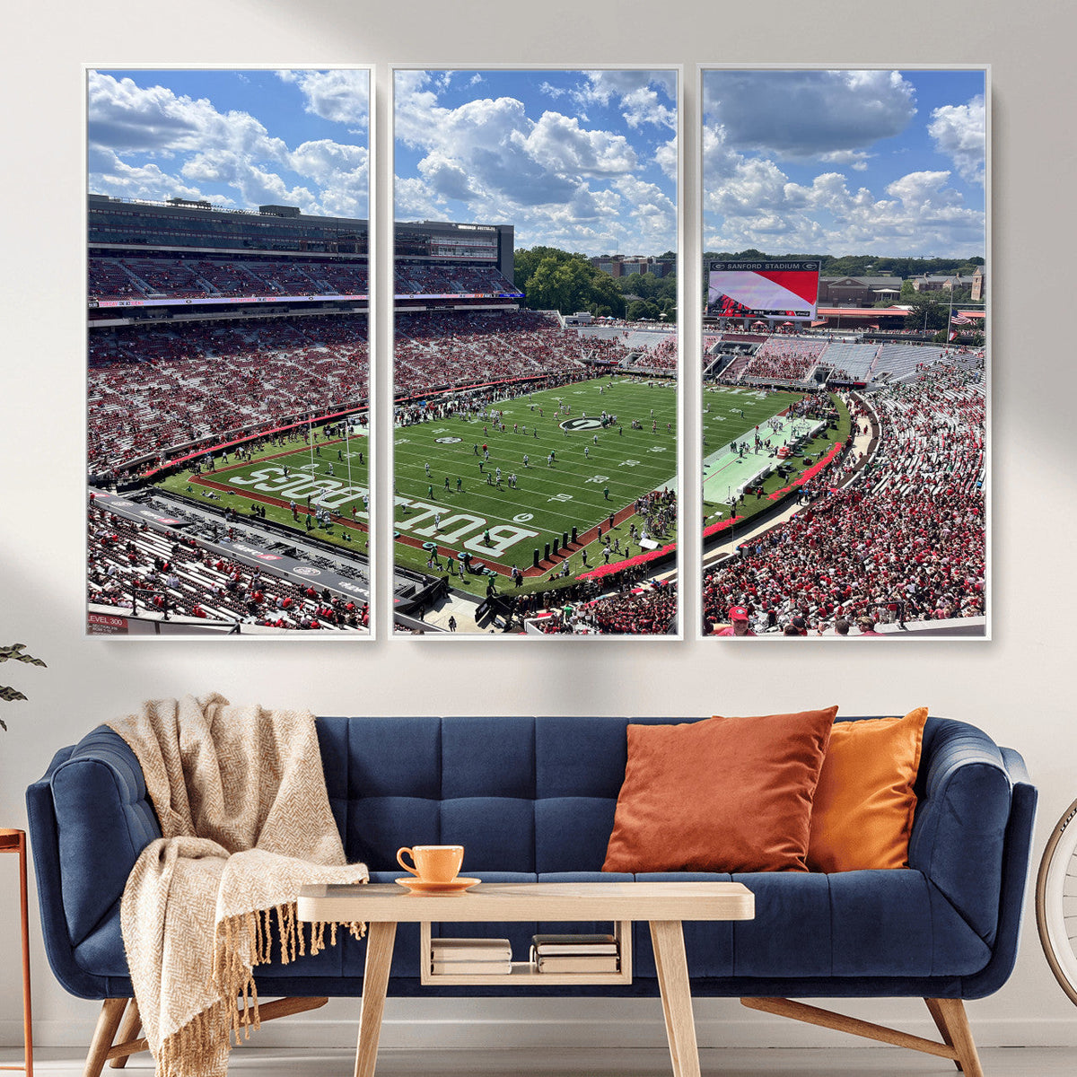 Georgia Bulldogs Stadium Wall Art Canvas Print, Sanford