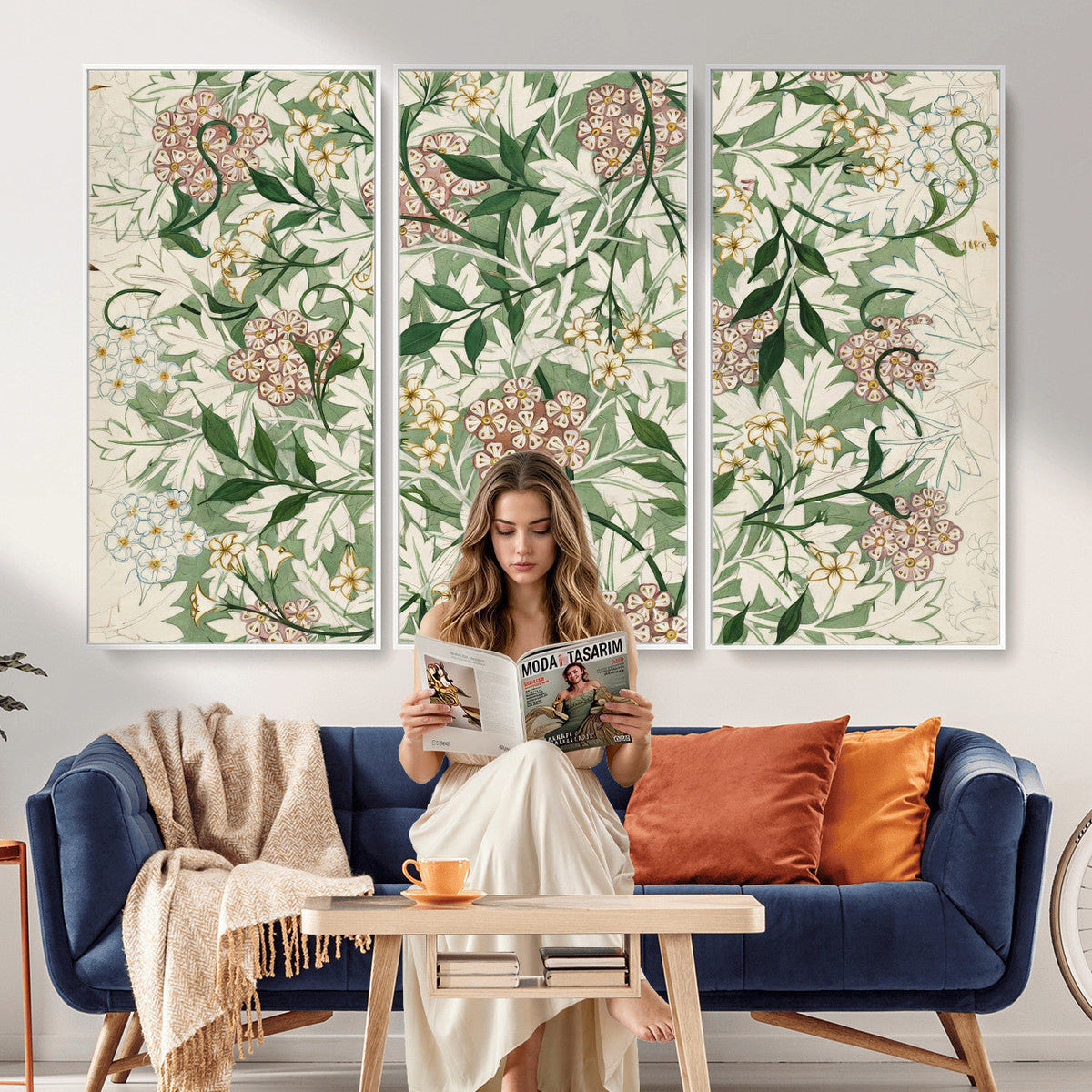 William Morris Jasmine 1872 Canvas Wall Art — Arts and