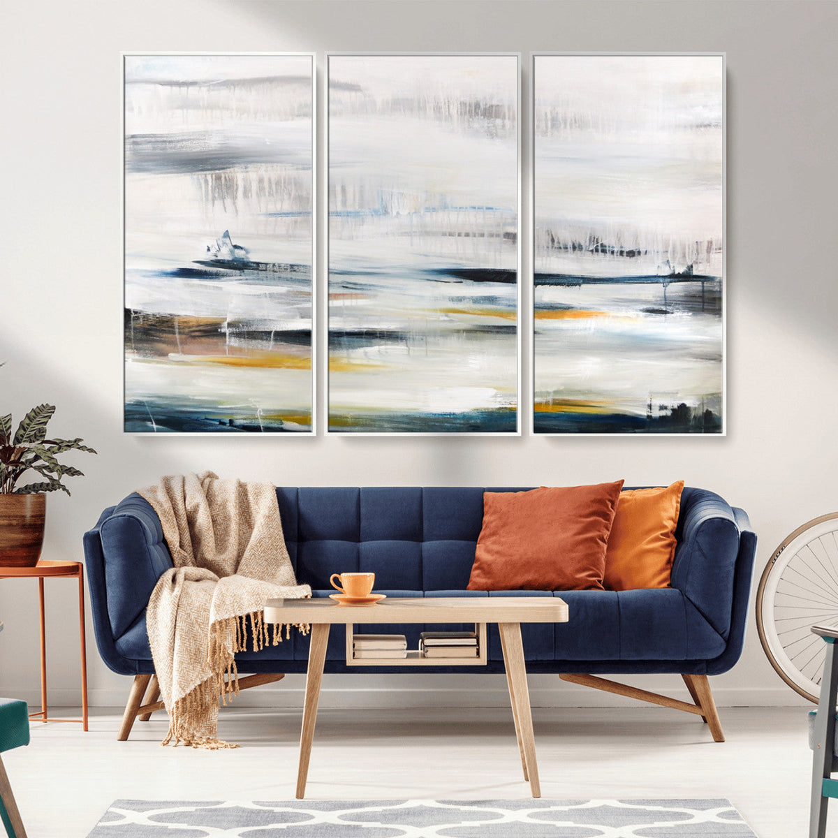 Soft Color Abstract Canvas Print