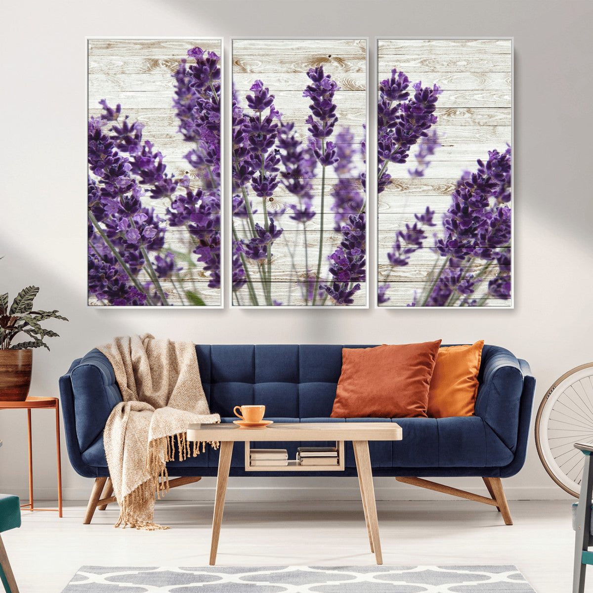 Lavender Herb Wall Art Canvas Print