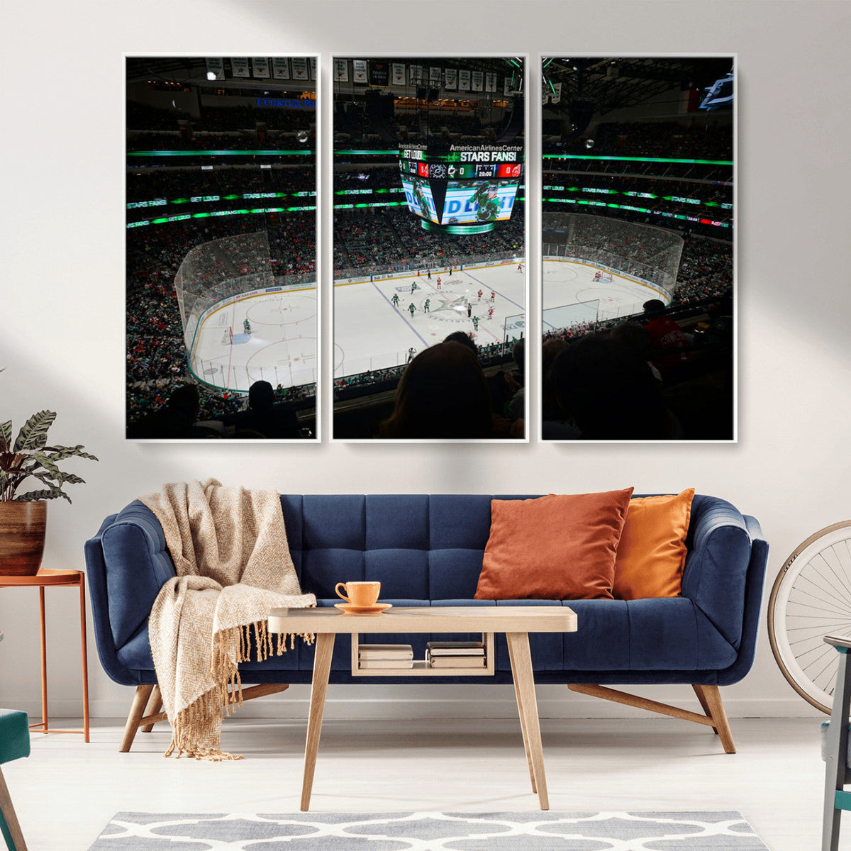 American Airlines Center Dallas Stars Wall Art Canvas Print