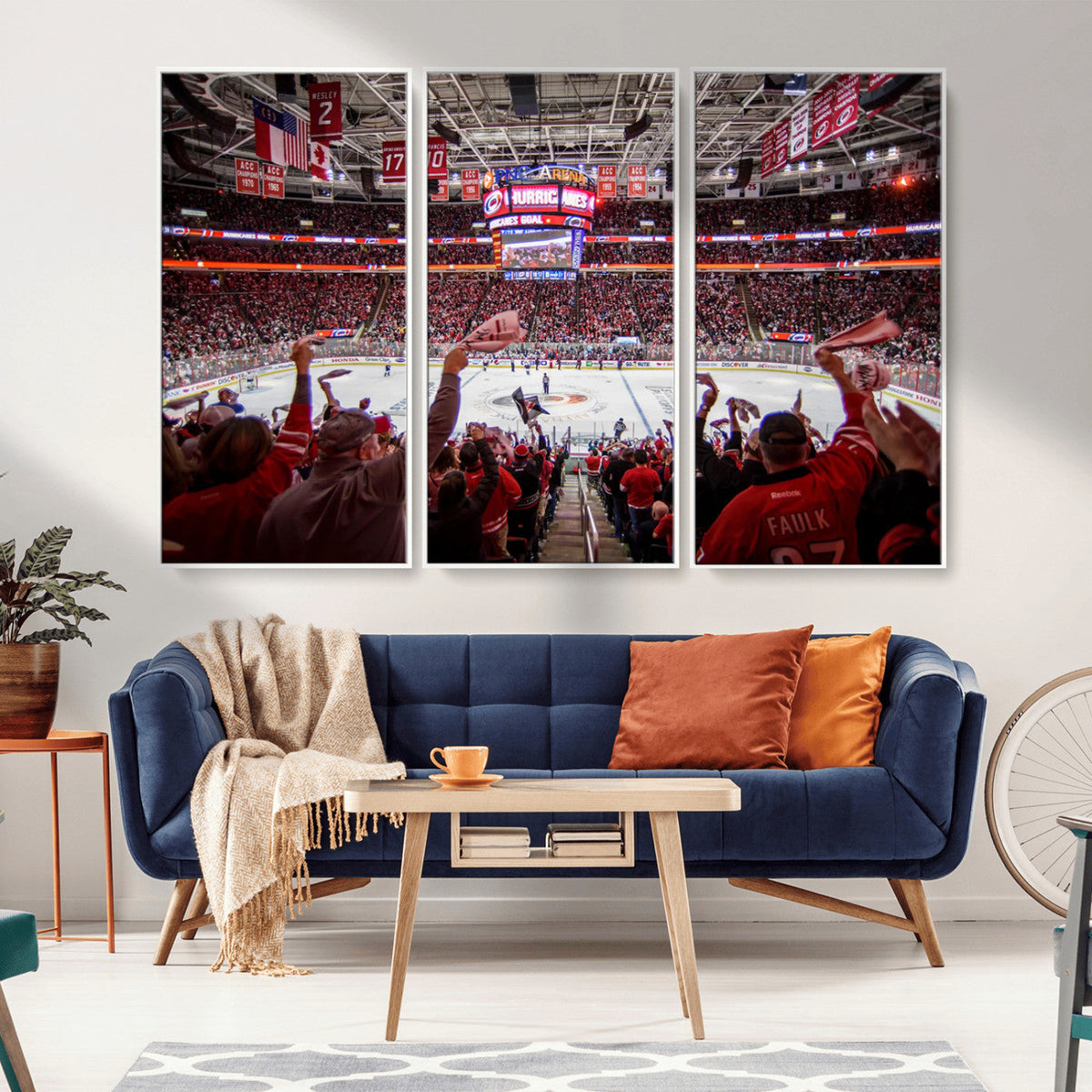 Carolina Hurricanes Ice Hockey Stadium Wall Art, Carolina