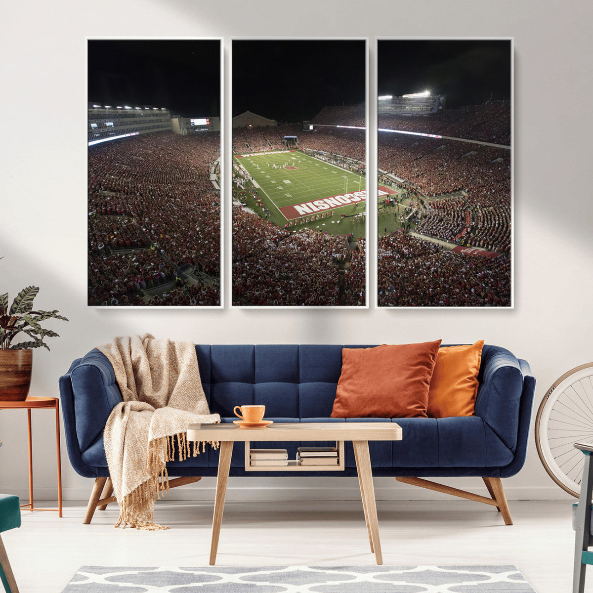 Wisconsin Badgers Football Team Print - Madison Camp Randall
