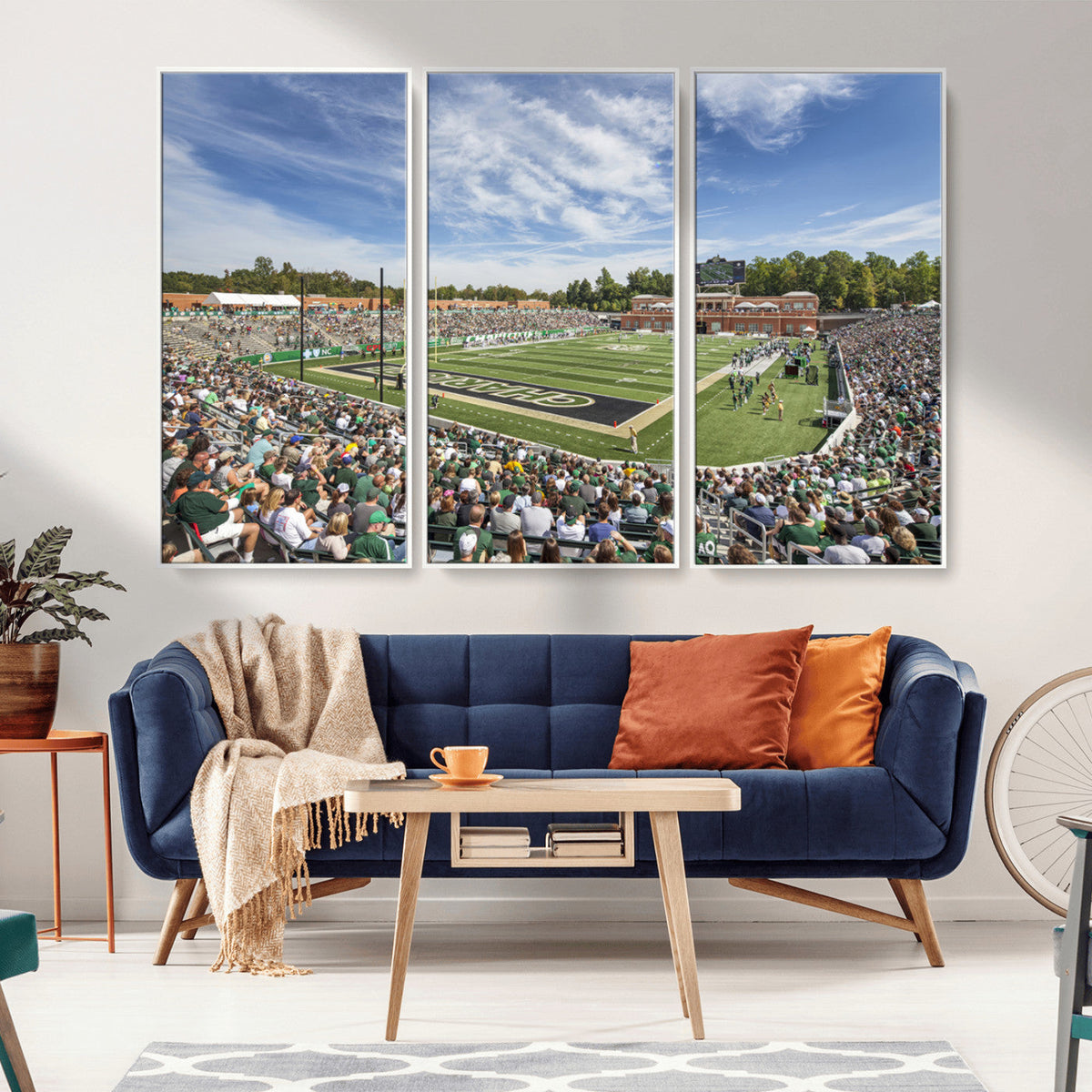University of Charlotte 49ers Football Team Print -