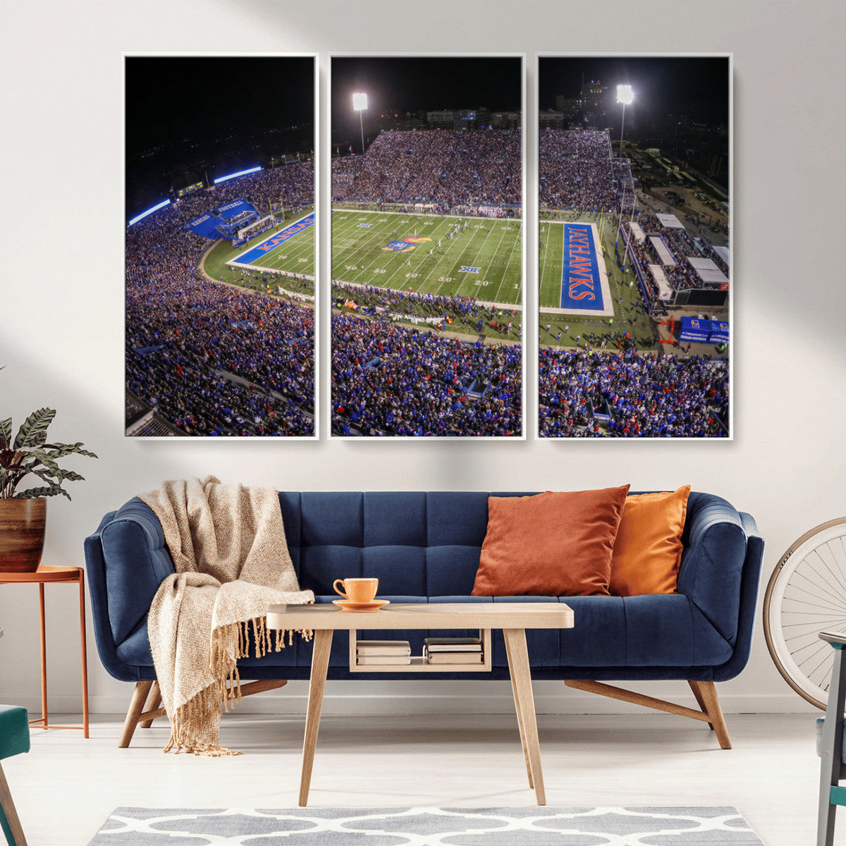 University of Kansas Jayhawks Football Team Print - Lawrence