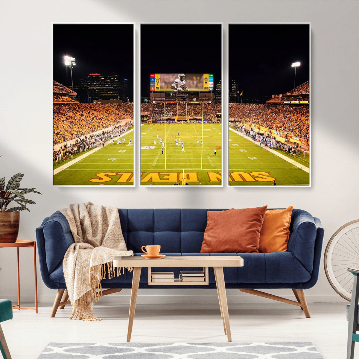 ASU Sun Devils Football Team Print - Phoenix Mountain