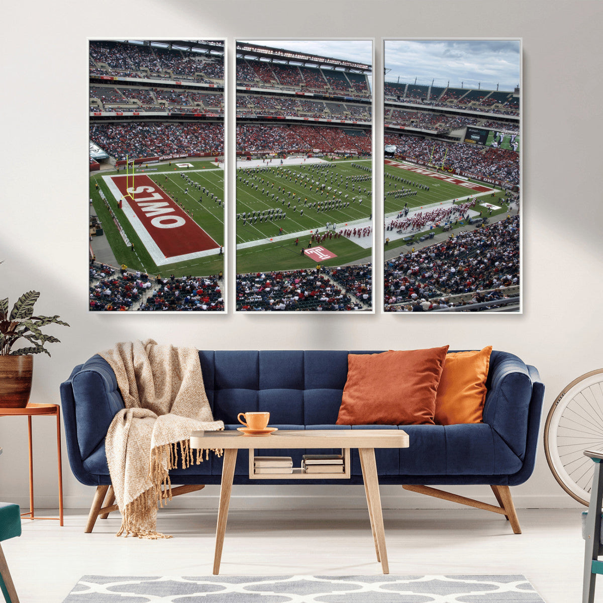 The Temple University Owls Athletics Team Print -