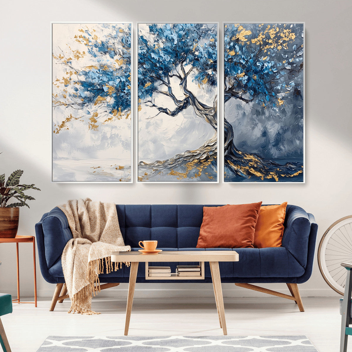 Abstract Tree Painting Canvas Wall Art | Tree of Life