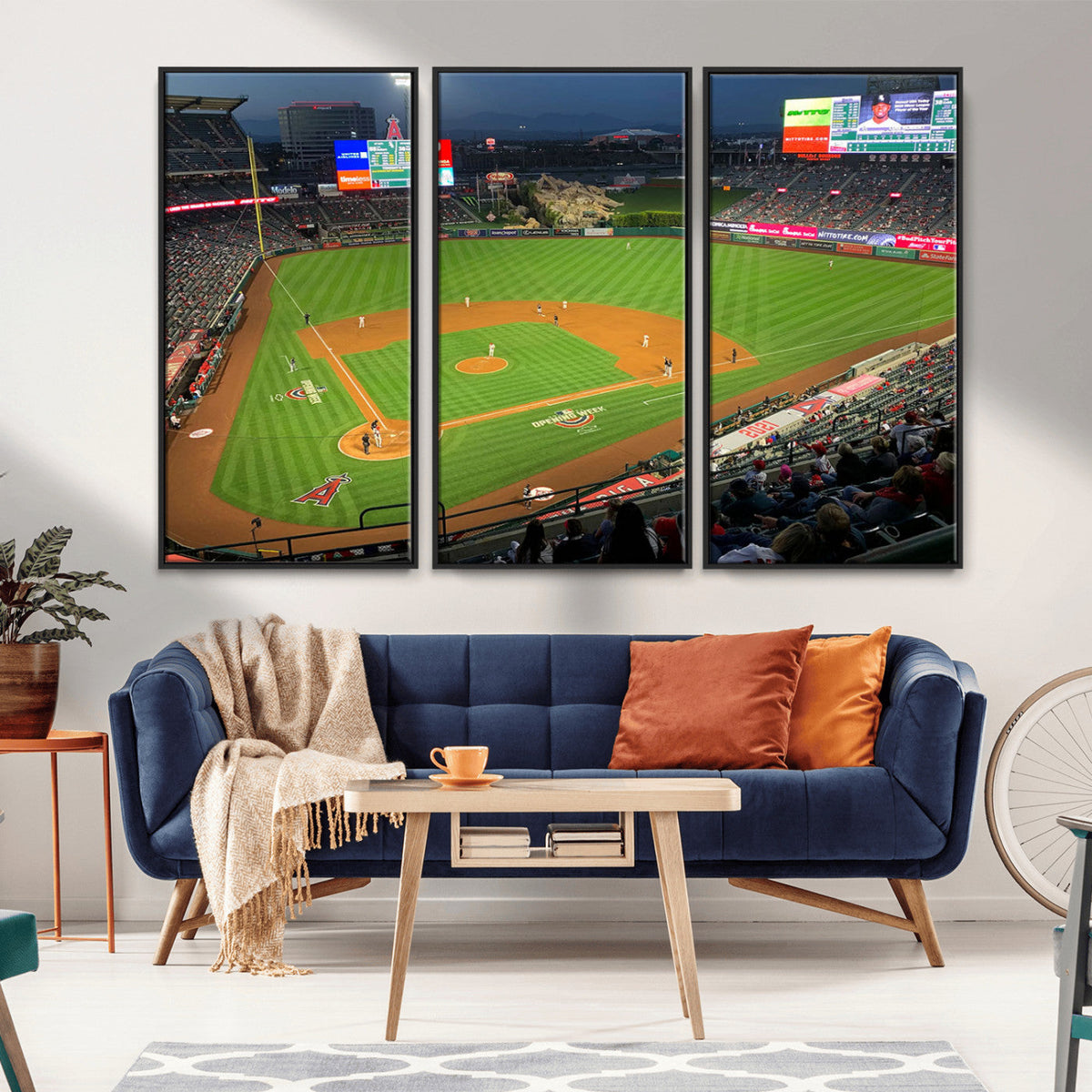 Angel Stadium Aerial Canvas Print – Los Angeles Angels