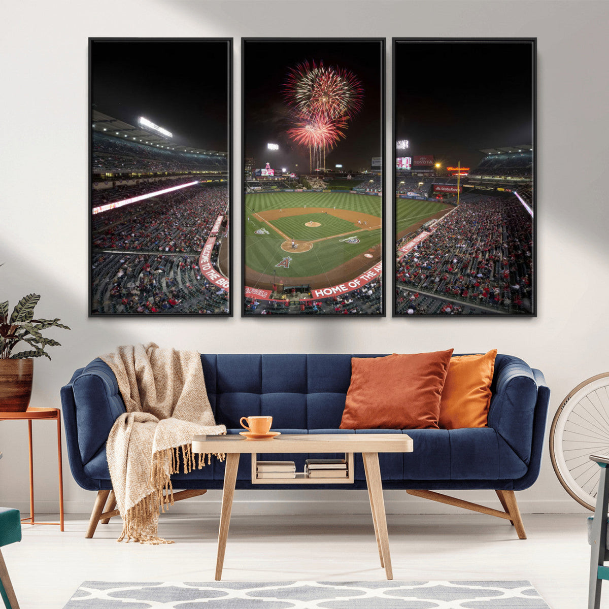 Fireworks at Angel Stadium – Los Angeles Angels Canvas