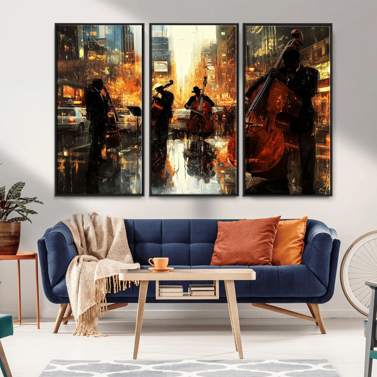 Jazz Wall Art Canvas Print – Colorful Musical Instrument