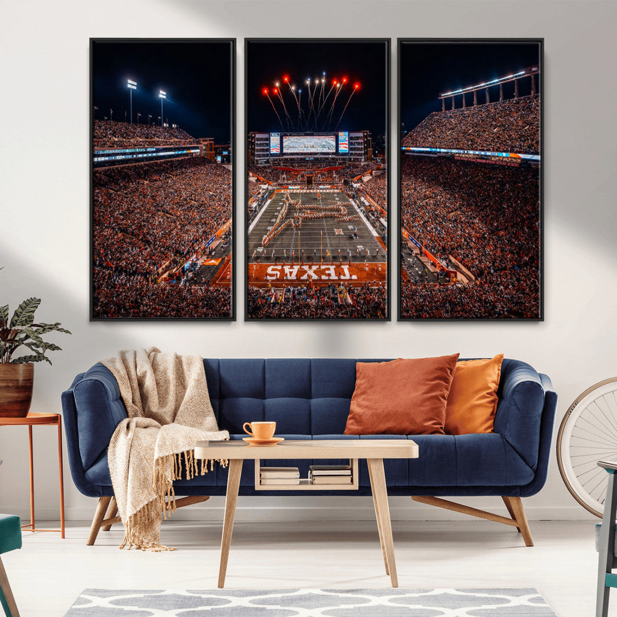 Texas Stadium Night Game Wall Art Canvas Print – Vibrant