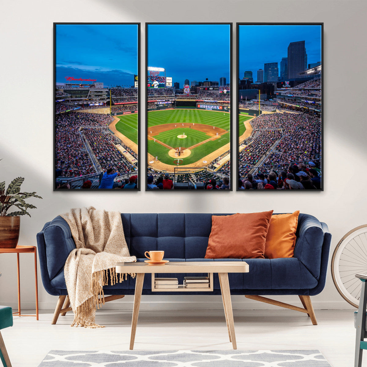 Target Field Stadium Wall Art Canvas Print – Minnesota Twins