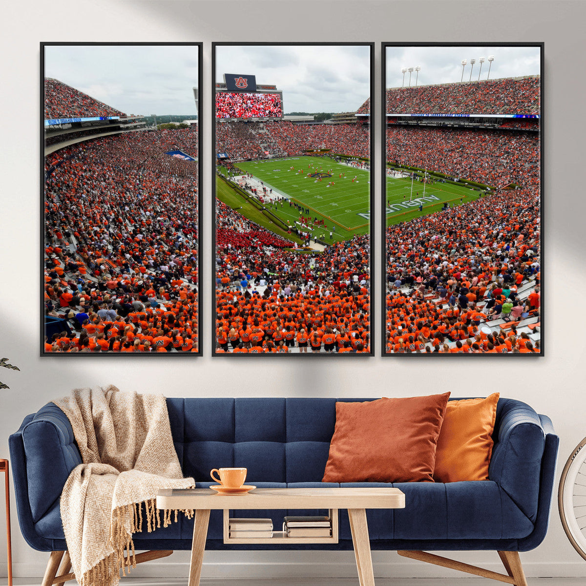 Auburn Stadium Wall Art Canvas Print, Jordan Hare Stadium