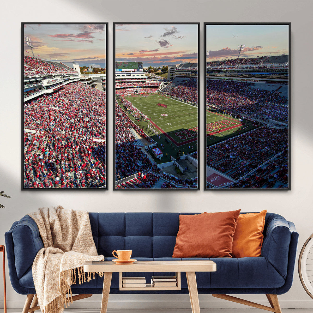 Donald W. Reynolds Razorback Stadium Wall Art Canvas Print –