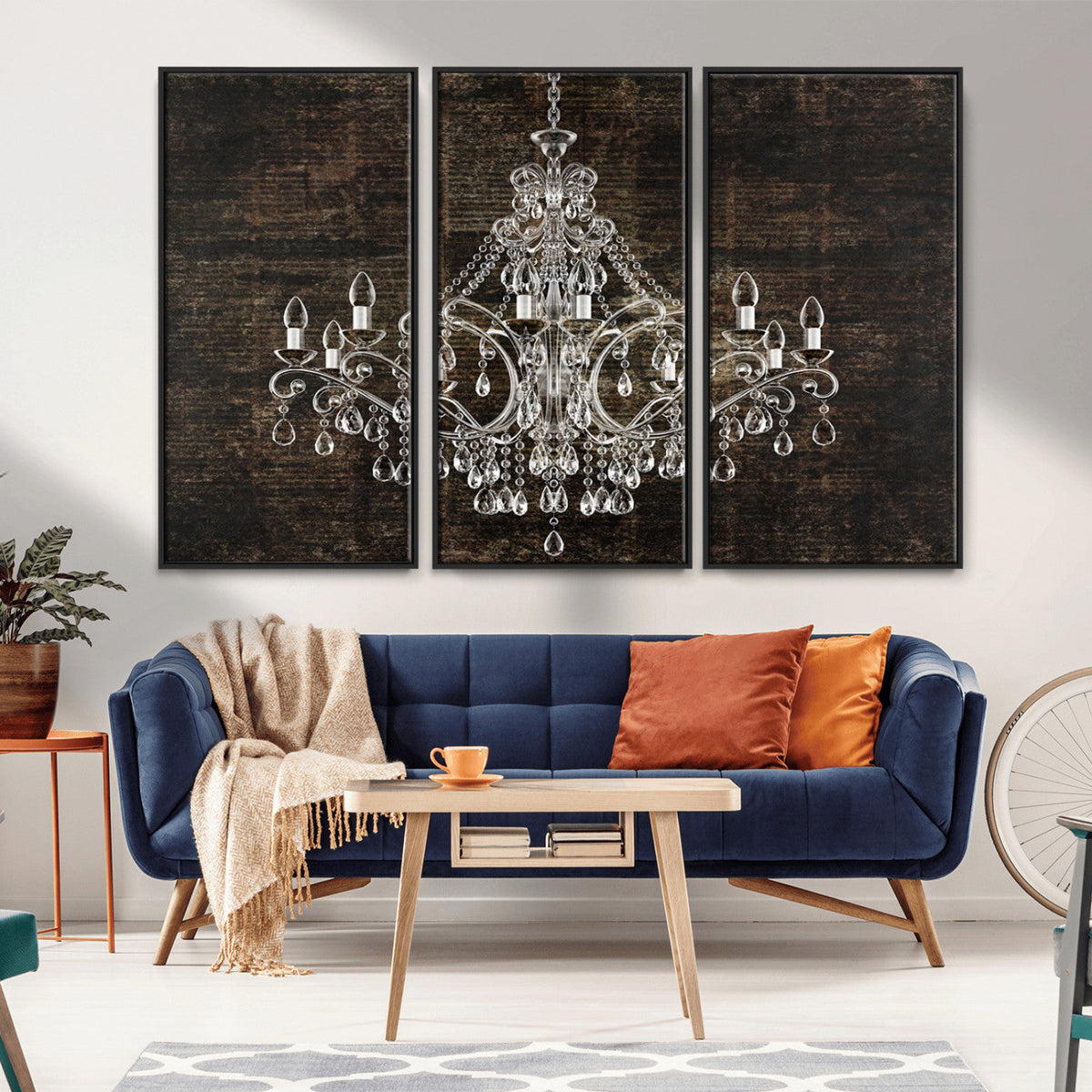 Rustic Chandelier Canvas Print