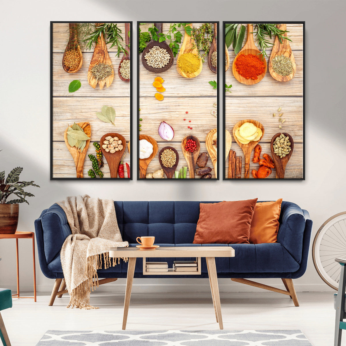 Kitchen Spice on the Table Wall Art, Kitchen Spice Wall Art