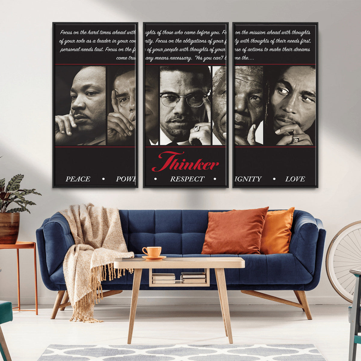 Thinkers of Wall Art Canvas Print - Inspirational Wall Art